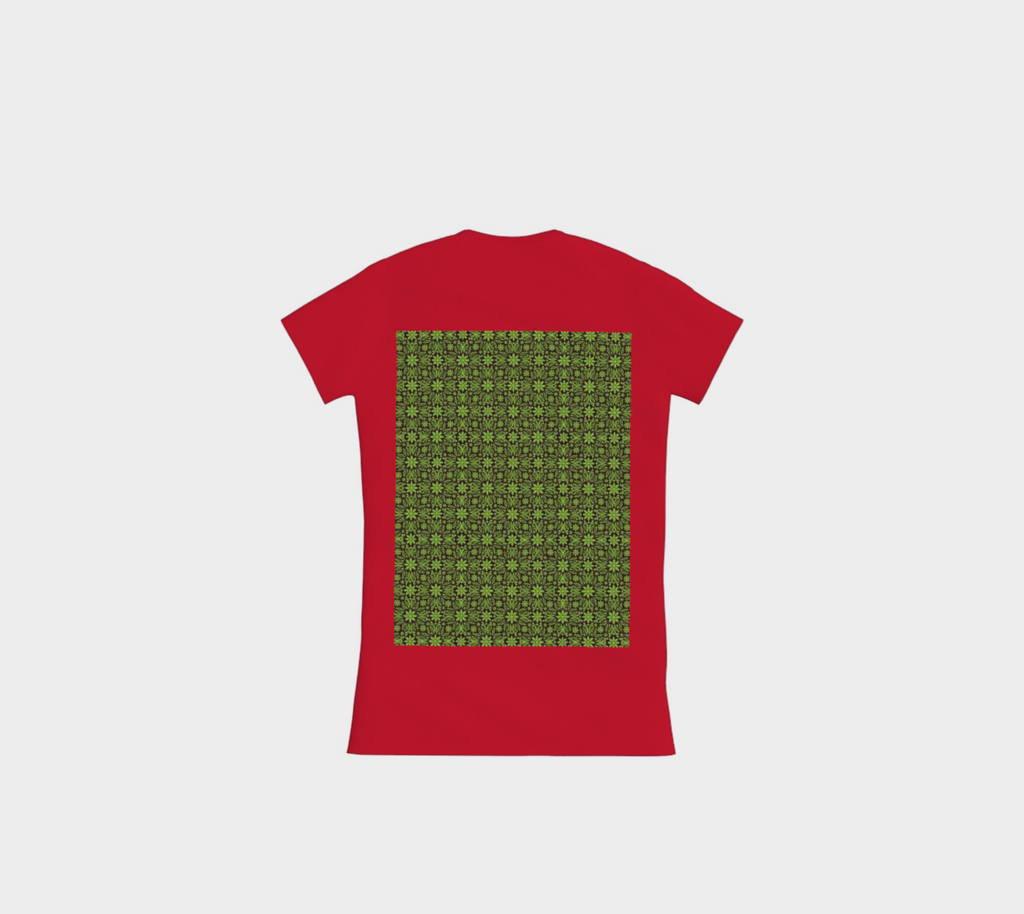 Red Rooted Crown Slimfit T-Shirts