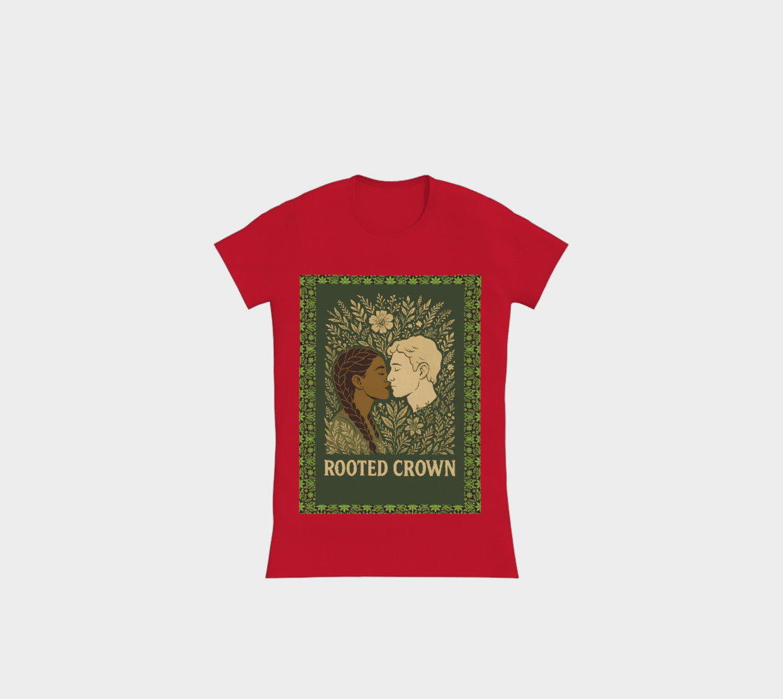 Red Rooted Crown Slimfit T-Shirts