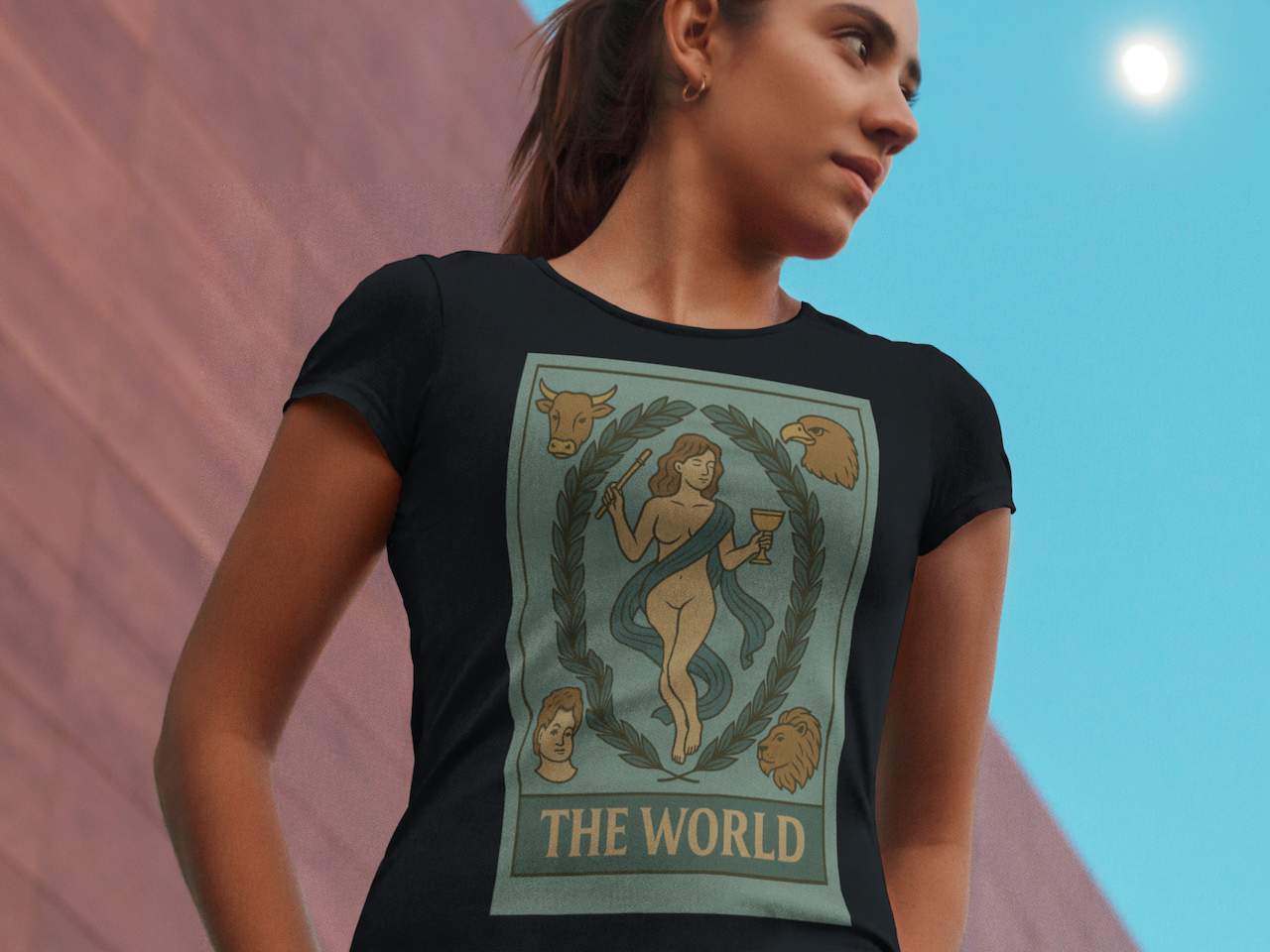 Tarot Card Women’s Soft style Graphic T-Shirt