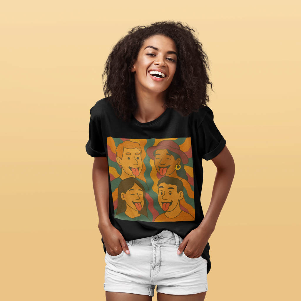 Unisex Graphic T-Shirt - Silly Faces Squad