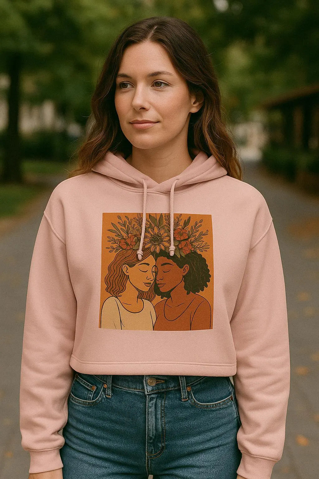 The Rooted Crown- Crop Hoddie