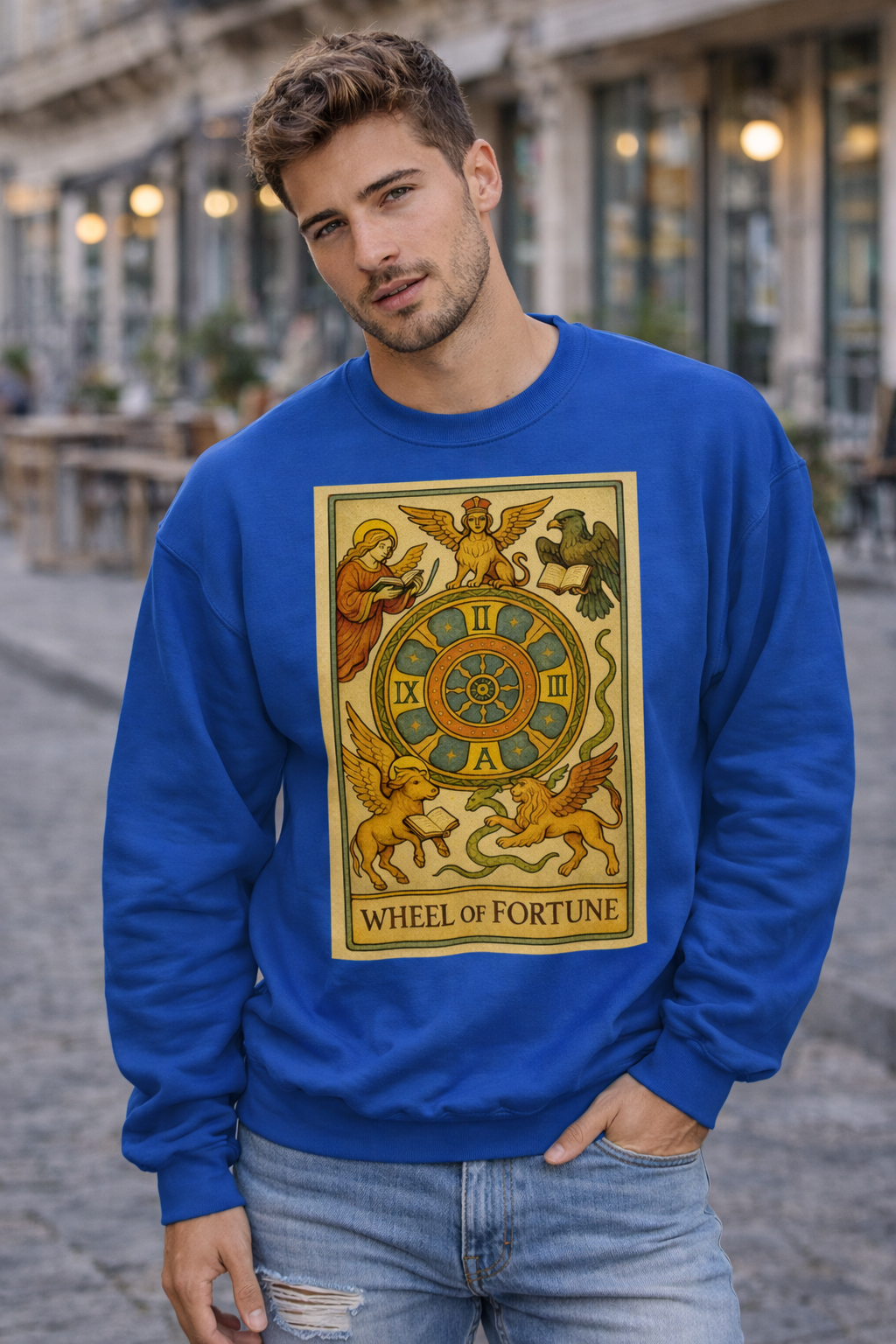 Unisex Sweatshirt - Tarot- Wheel of Fortune
