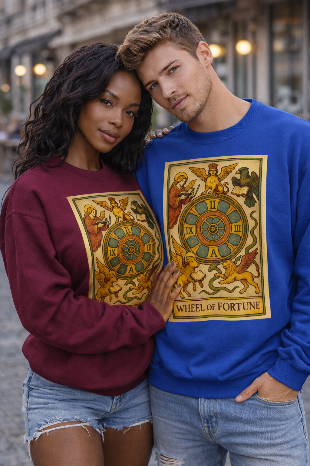 Unisex Sweatshirt - Tarot- Wheel of Fortune