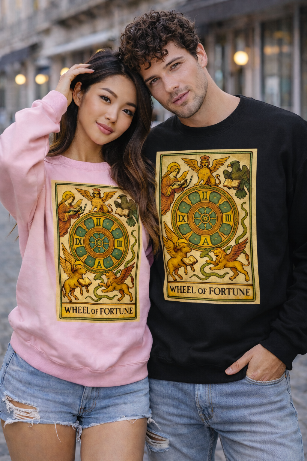 Unisex Sweatshirt - Tarot- Wheel of Fortune