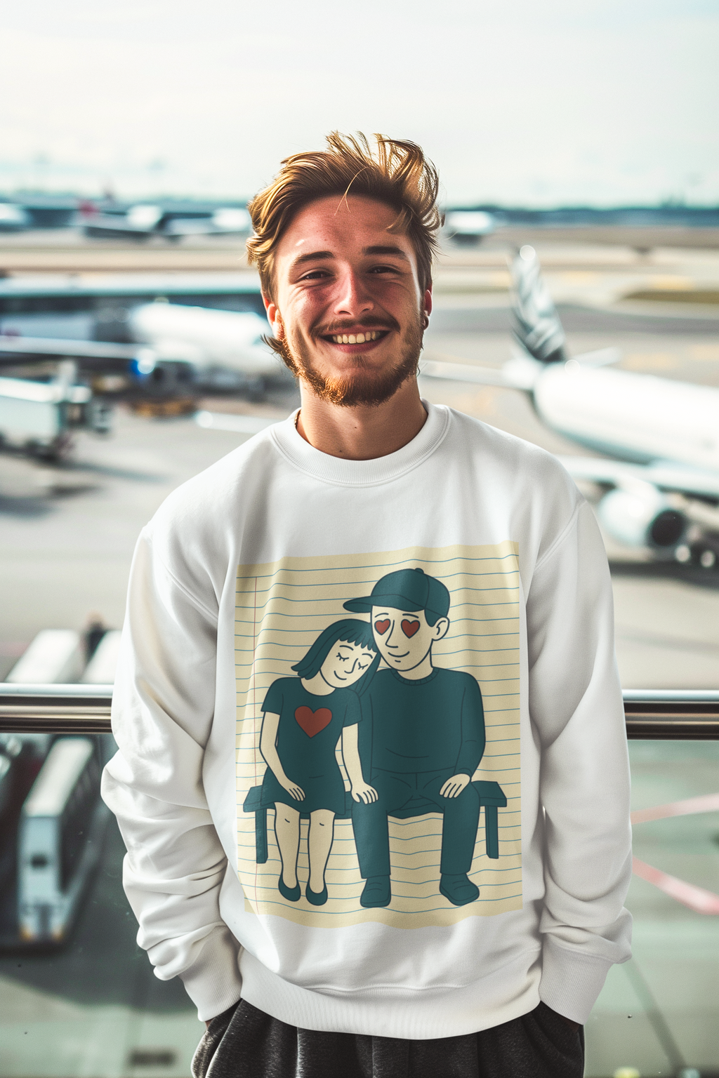 Unisex Premium Sweatshirt - Notebook Romance