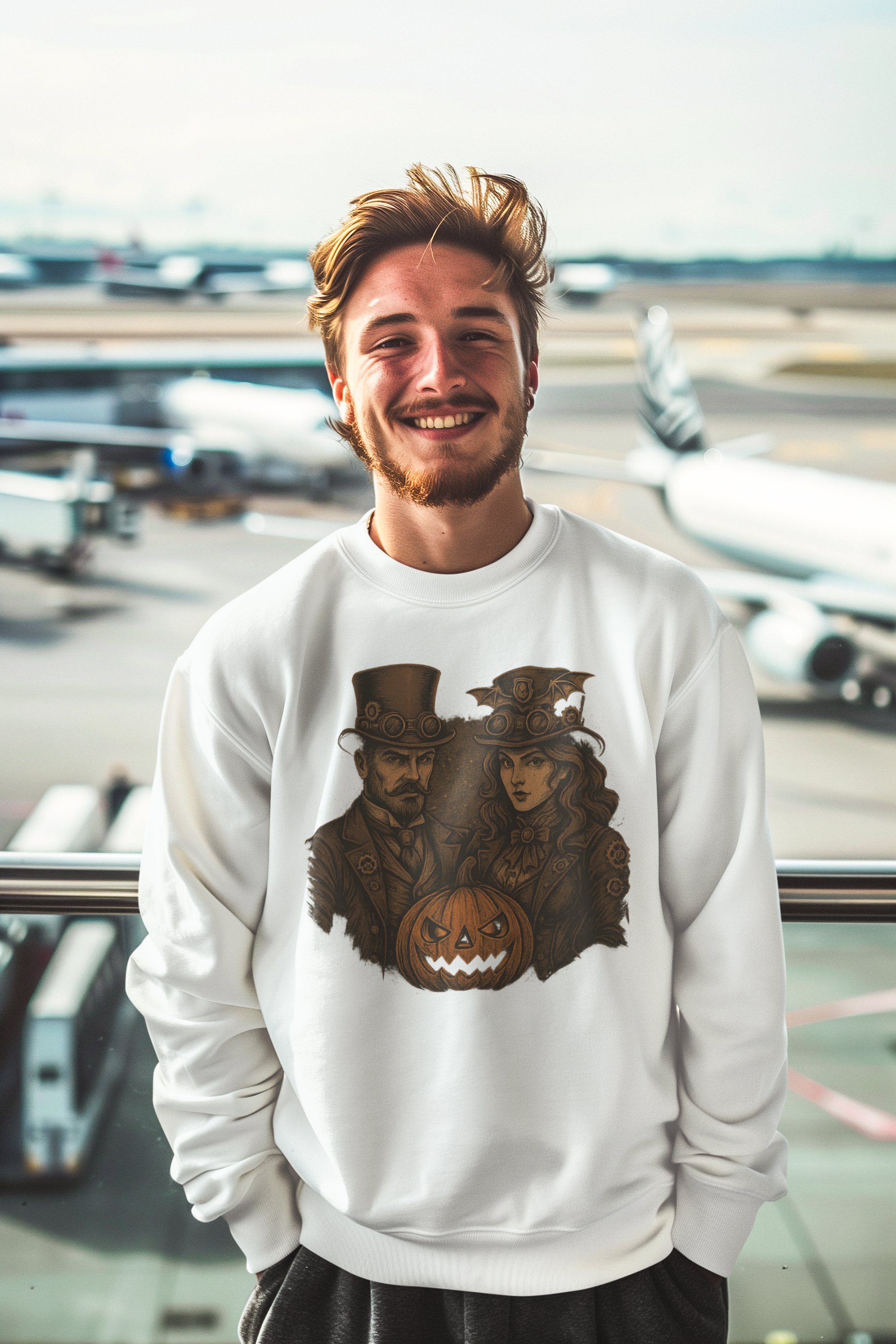 Crew neck sweatshirt - Unisex Steampunk Style