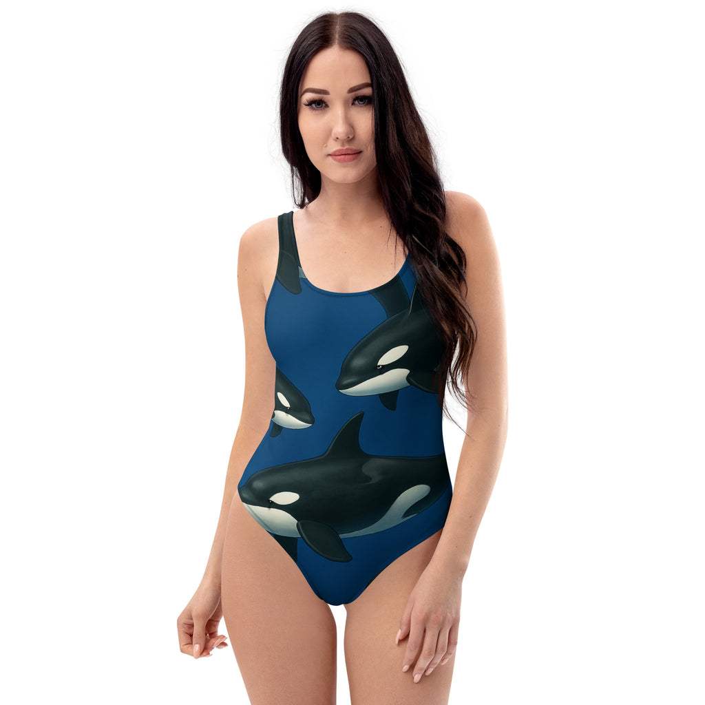 Orca Whale One-Piece Swimsuit
