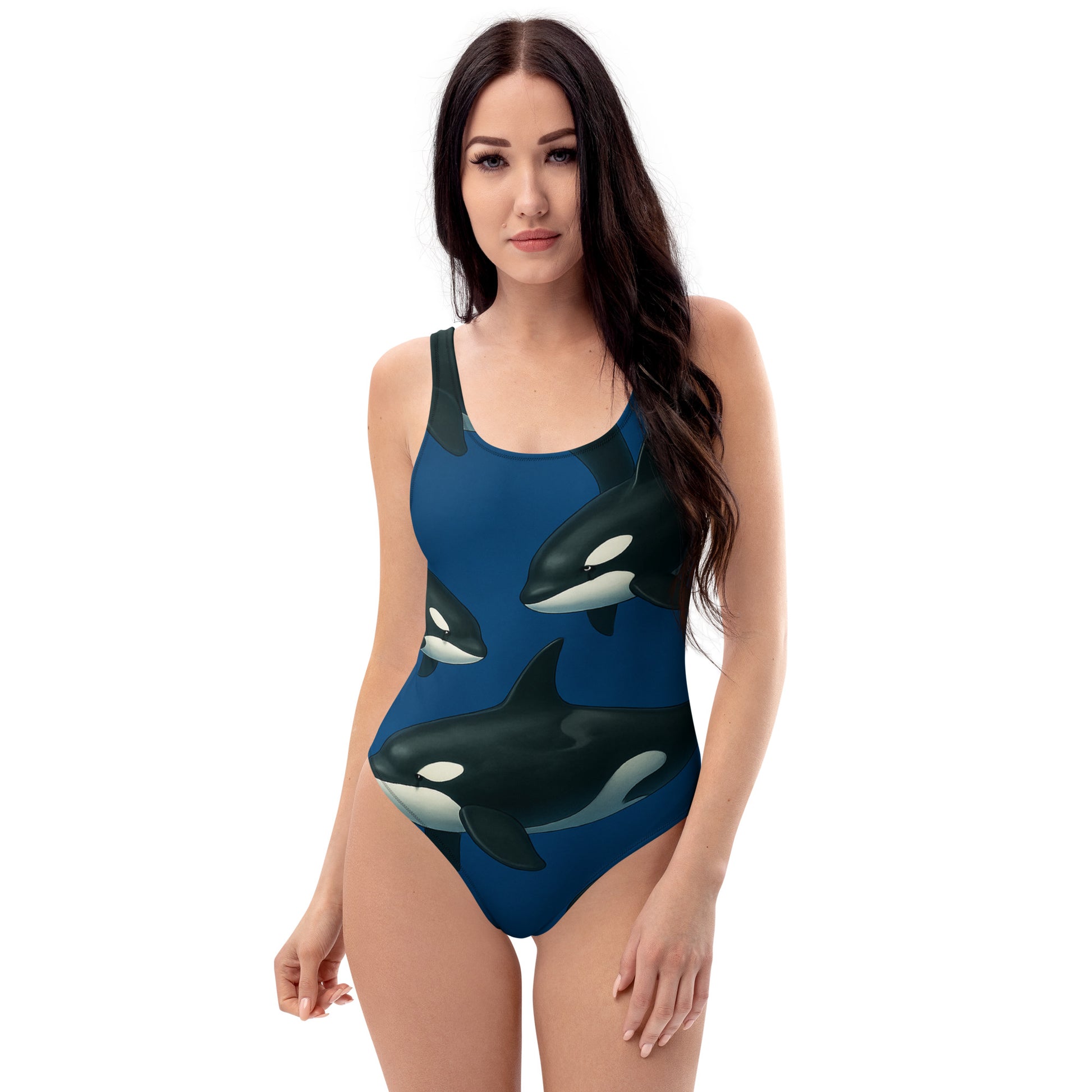 Orca Whale One-Piece Swimsuit