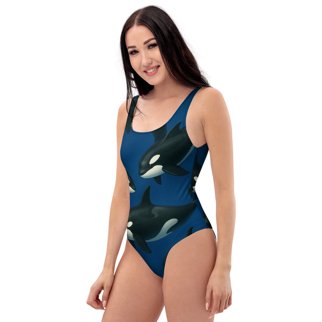 Orca Whale One-Piece Swimsuit