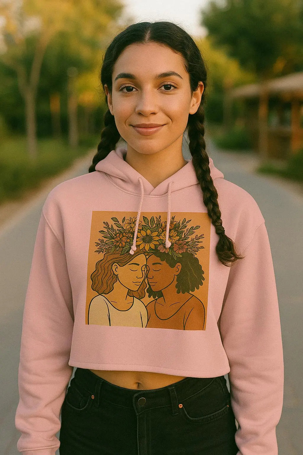 The Rooted Crown- Crop Hoddie