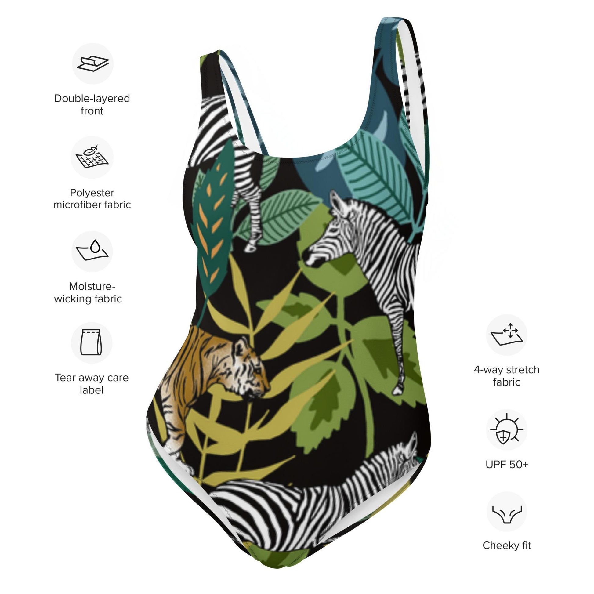 Animal Print One-Piece Swimsuit