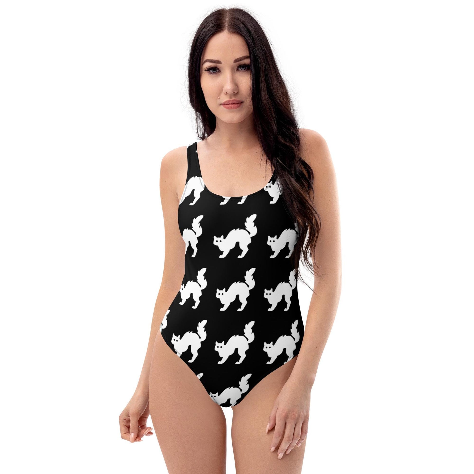 Cat Mom's One-Piece Swimsuit