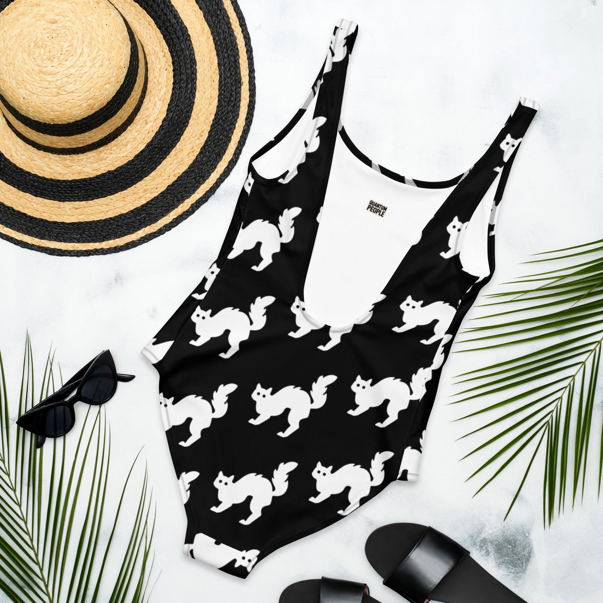 Cat Mom's One-Piece Swimsuit
