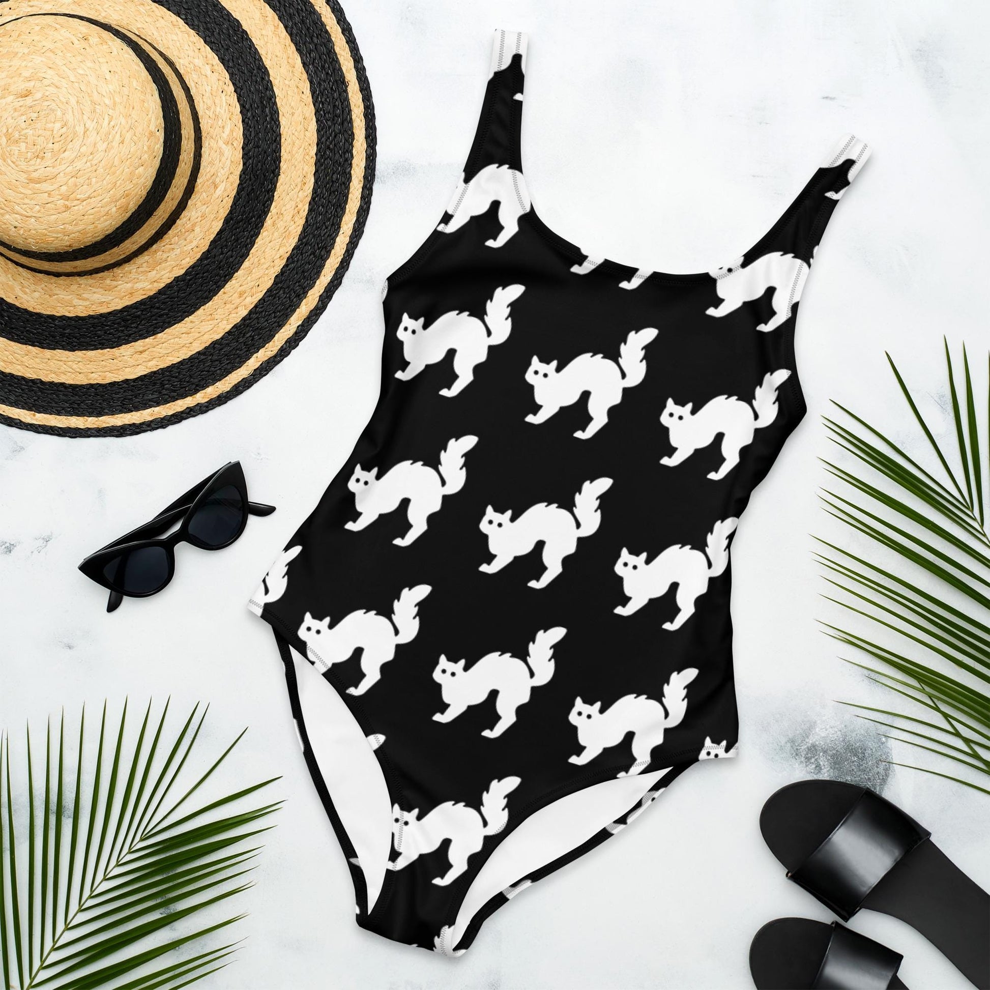 Cat Mom's One-Piece Swimsuit