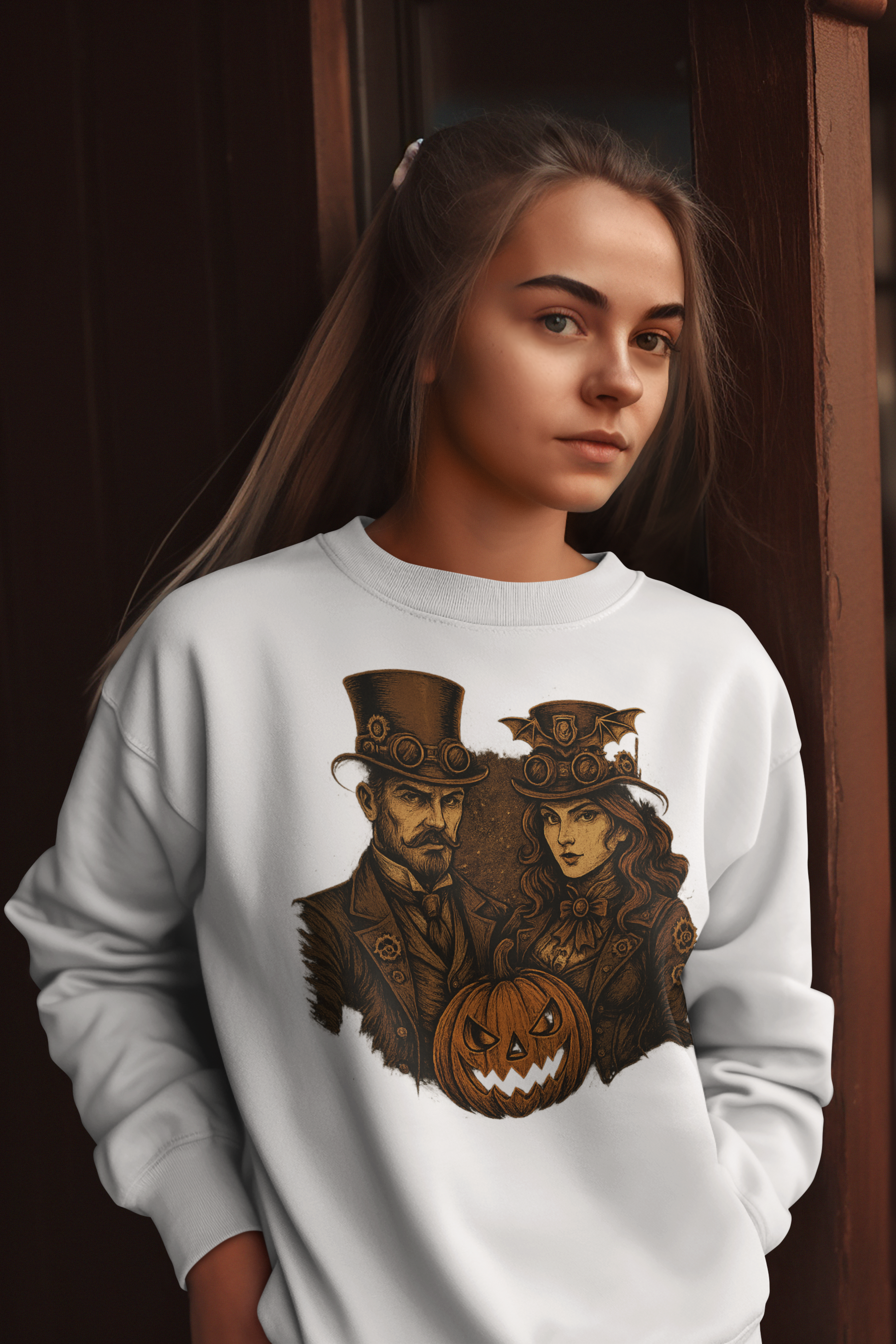 Crew neck sweatshirt - Unisex Steampunk Style