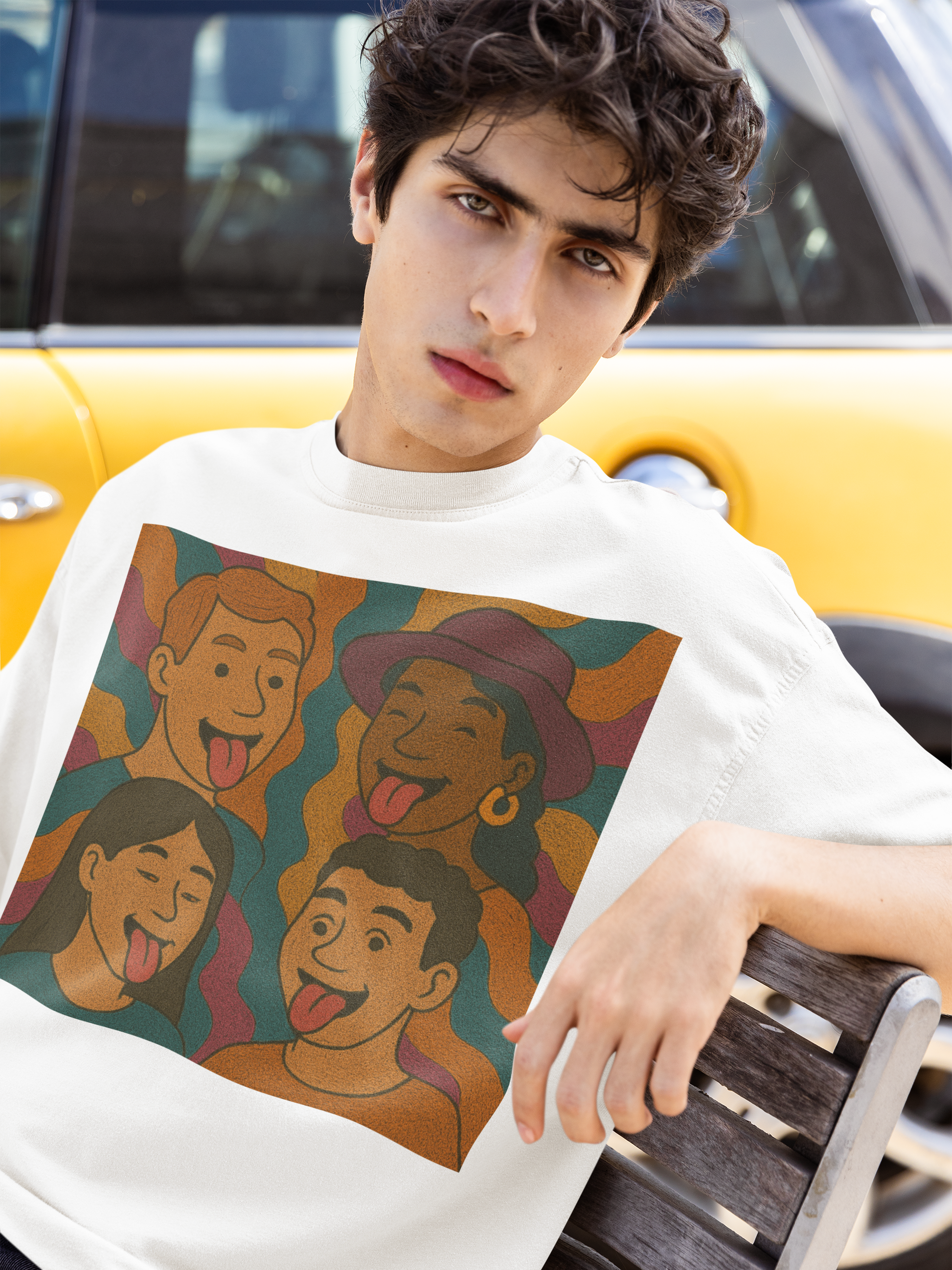Unisex Graphic T-Shirt - Silly Faces Squad