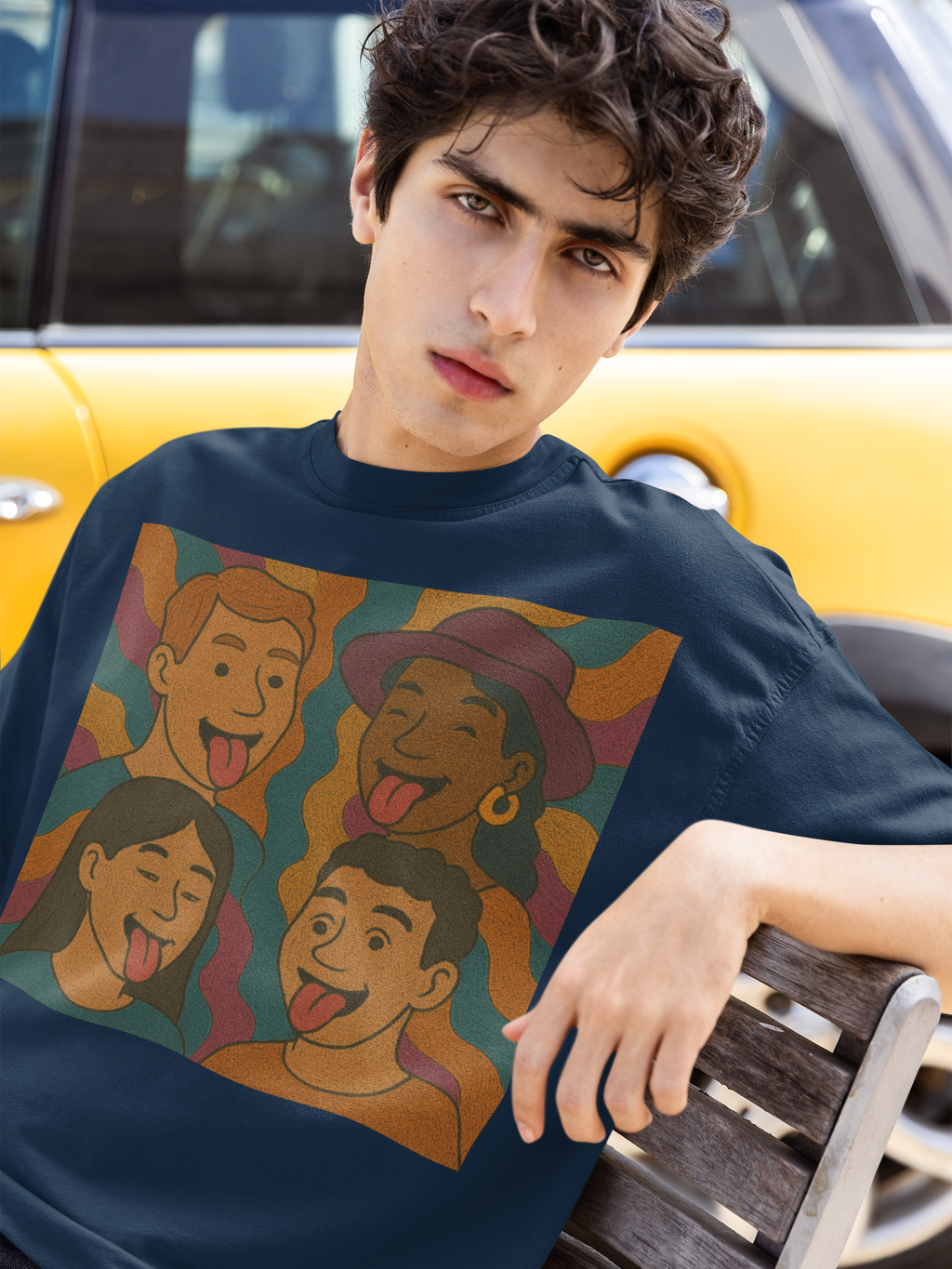 Unisex Graphic T-Shirt - Silly Faces Squad