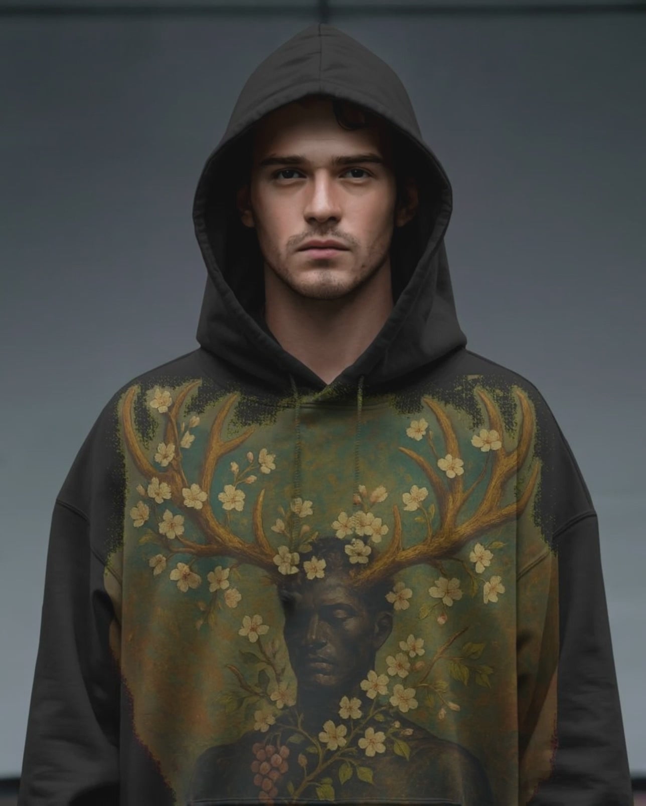 Overall Printed Unisex Hoodie - The Forest Phantom