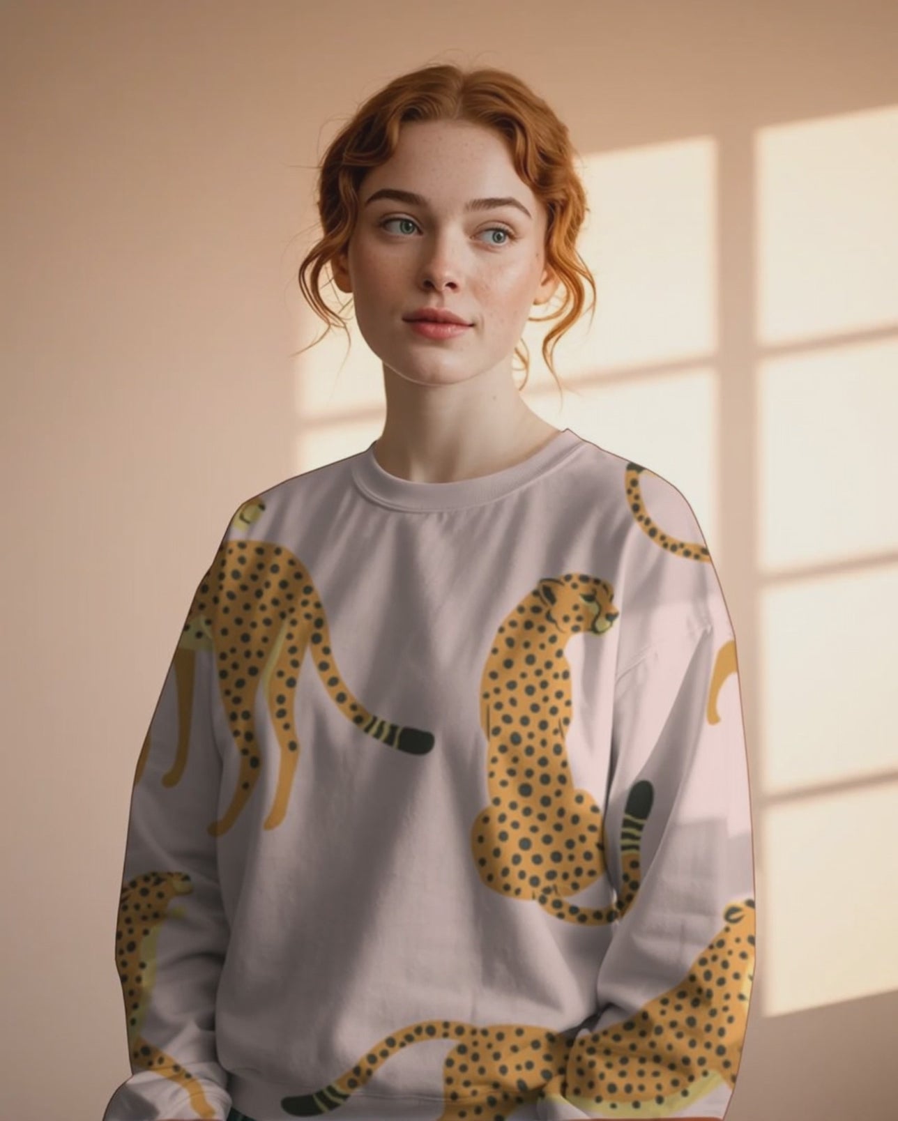 Unisex Sweatshirt - Untamed Cheetah Energy
