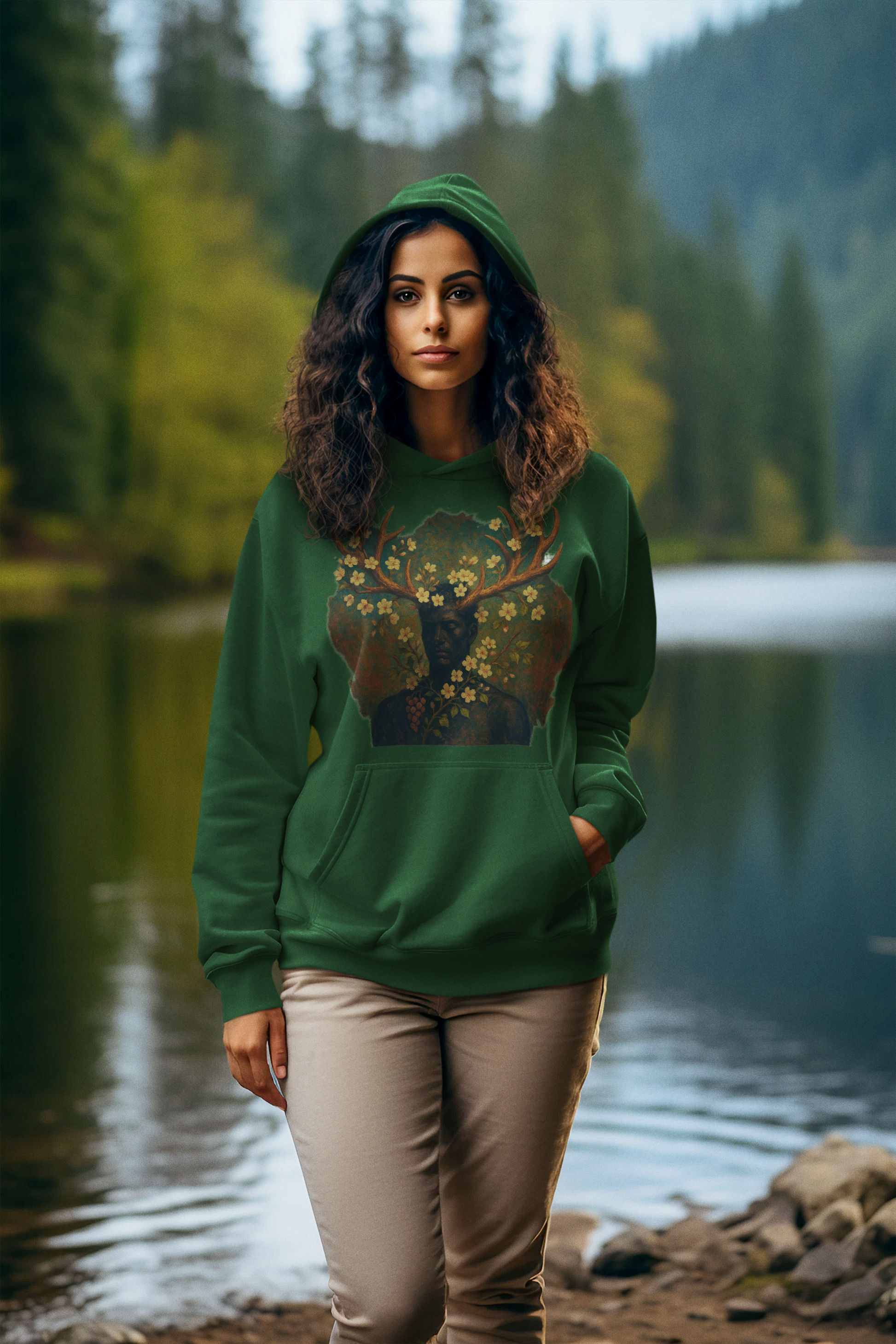 Unisex Hoodie - Forest Phantom