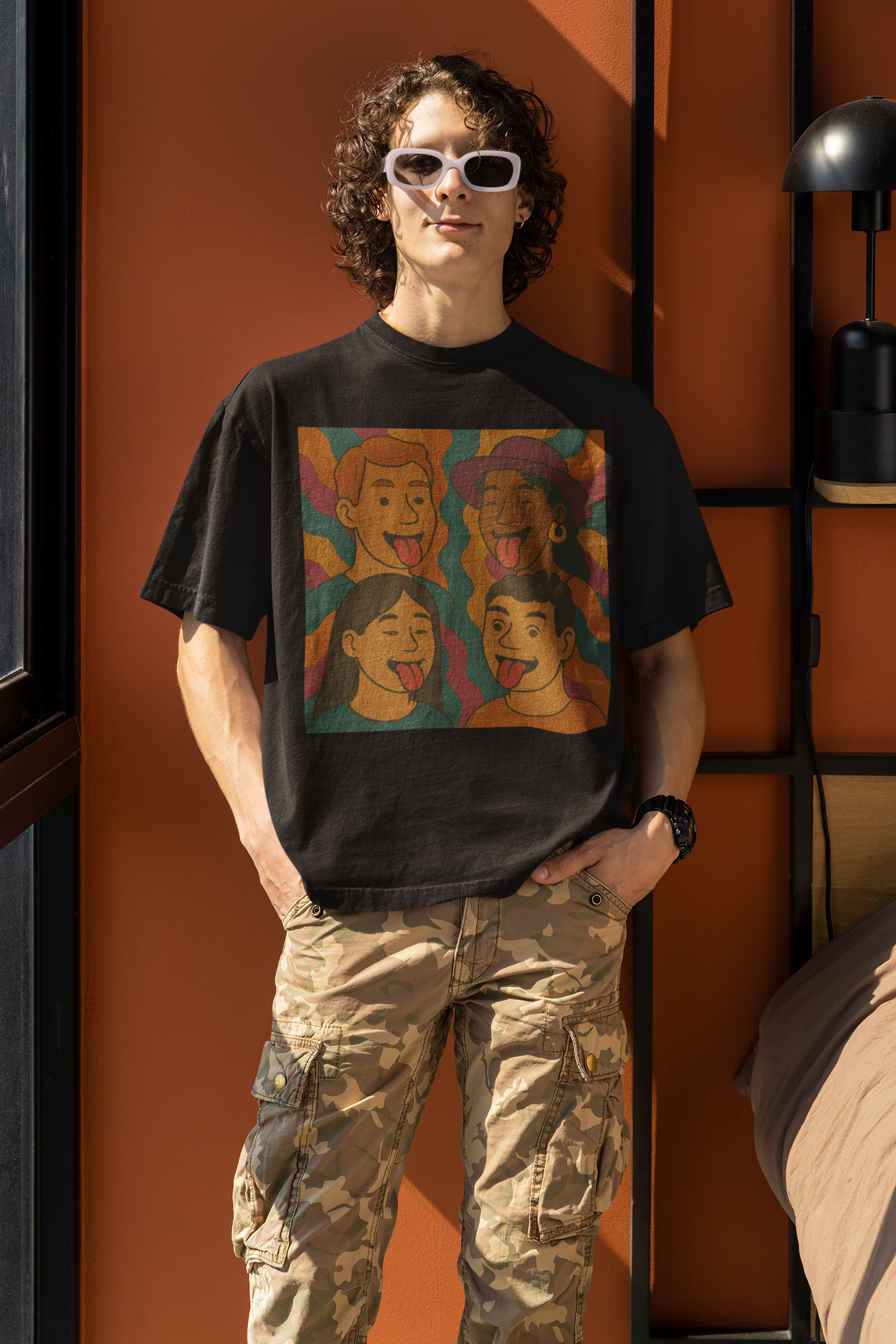 Unisex Graphic T-Shirt - Silly Faces Squad