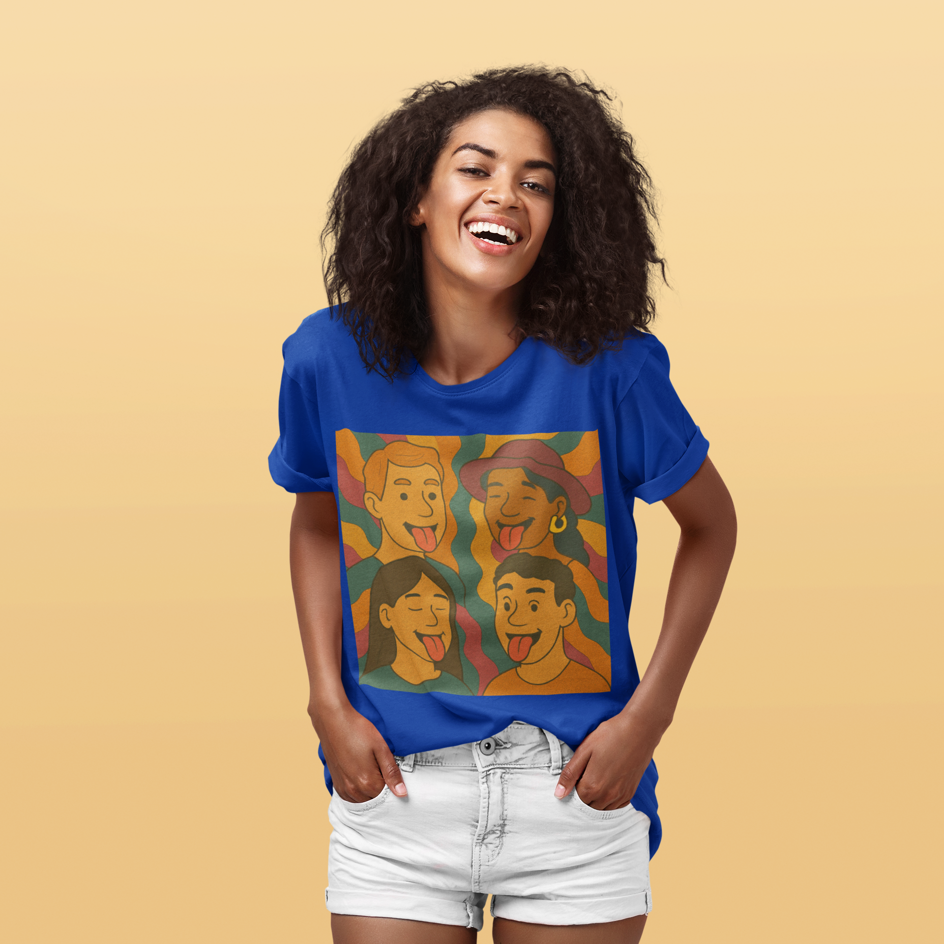 Unisex Graphic T-Shirt - Silly Faces Squad