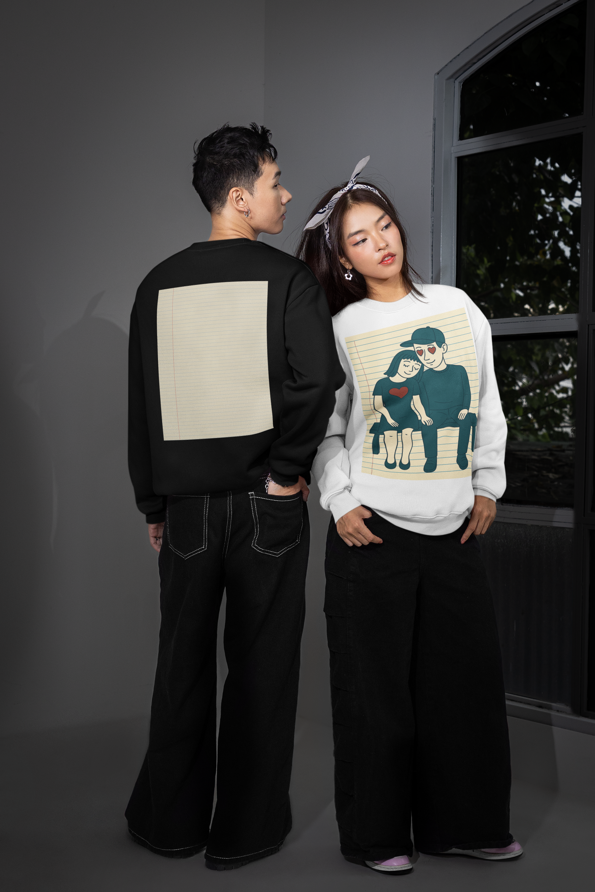Unisex Premium Sweatshirt - Notebook Romance