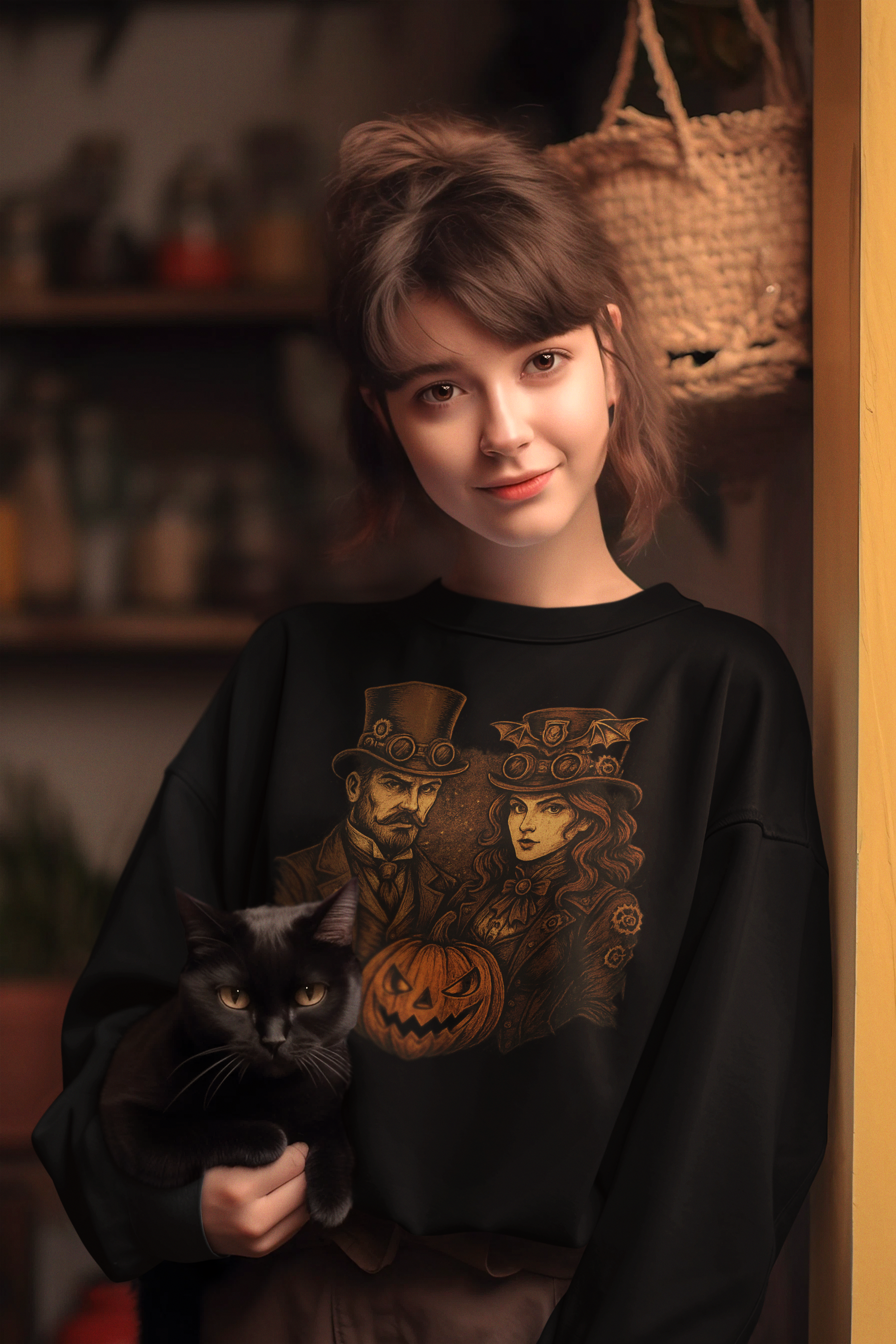 Crew neck sweatshirt - Unisex Steampunk Style