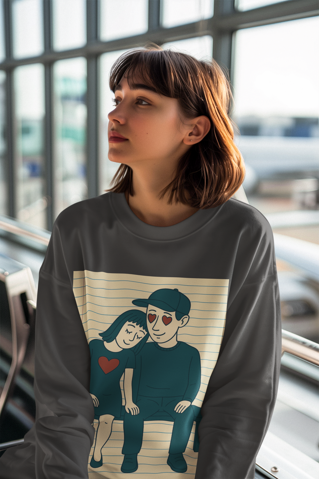Unisex Premium Sweatshirt - Notebook Romance